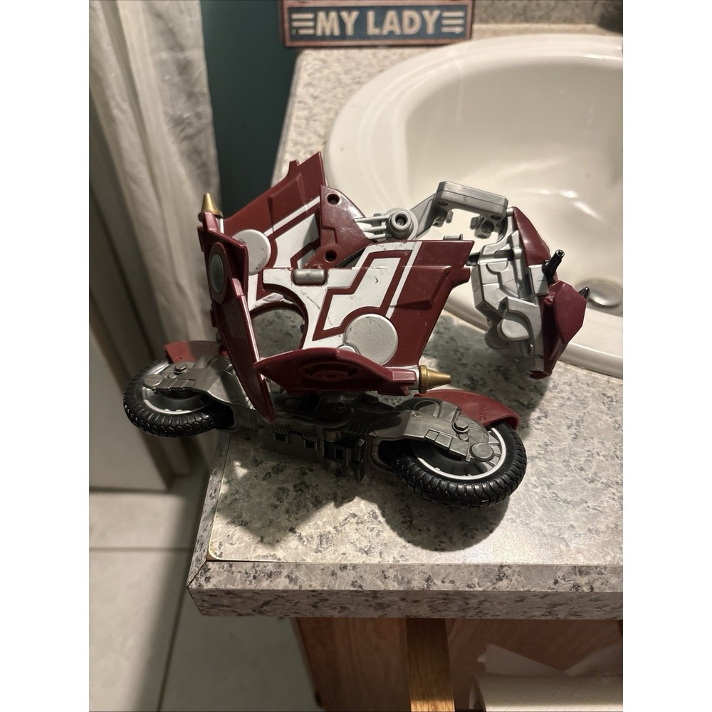 Bandai Power Rangers Ninja Storm Red Samurai Ninja Glider Cycle 2003 Vintage